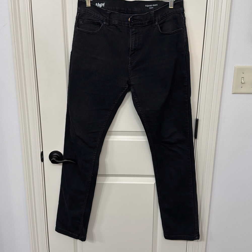 Men’s Mugsy jeans. Black denim 35x34 #squidinks